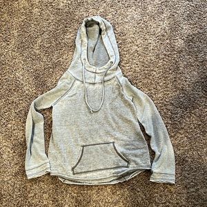 Gray pullover sweater